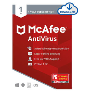 McAfee AntiVirus for 1 Device